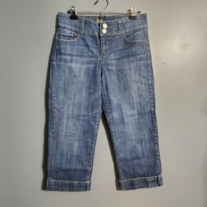 Kut from the Kloth Medium Blue Capri Jeans Women's Size 8